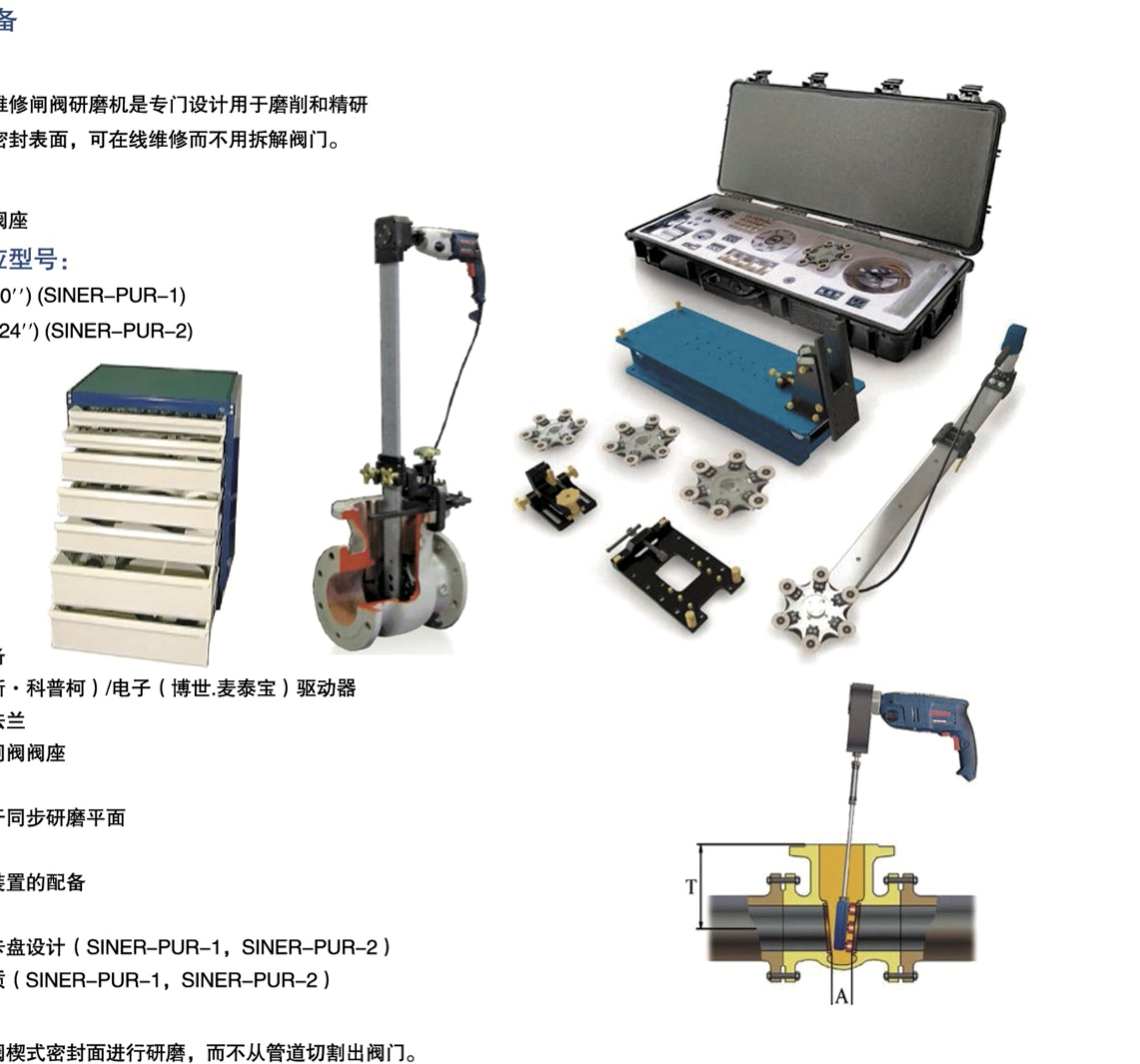 便携式闸阀维修设备