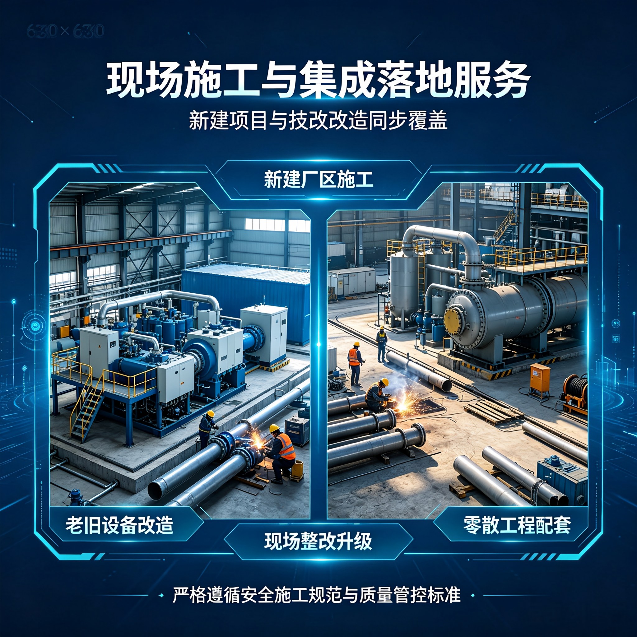 现场施工与集成落地服务